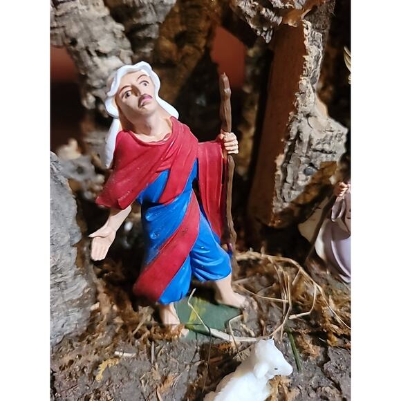 Vintage Large Nativity Made In Italy 12 Piece 19.5" Fontanini MISSING 1 Sheep - Picture 10 of 16